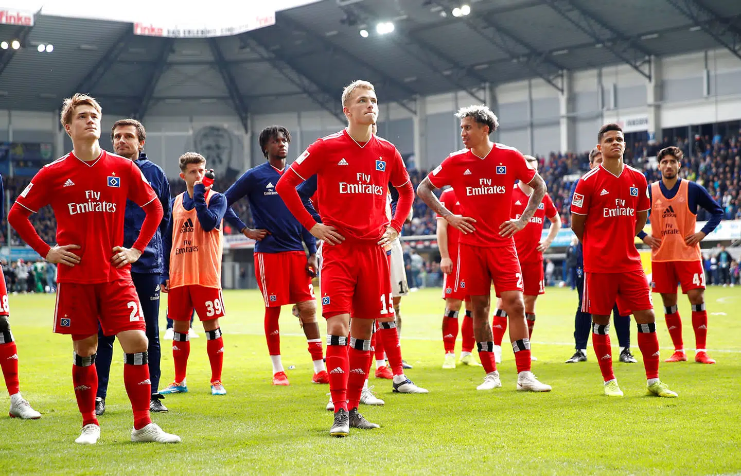 Det var nogle triste HSV-spillere, der i weekenden måtte erkende, at ddet ikke bliver til oprykning i denne sæson.