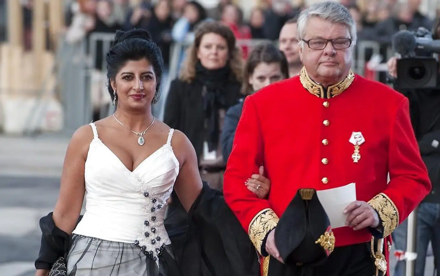 Christian Kjær og Susan Astani til Dronning Margrethes 70 års fødselsdag.