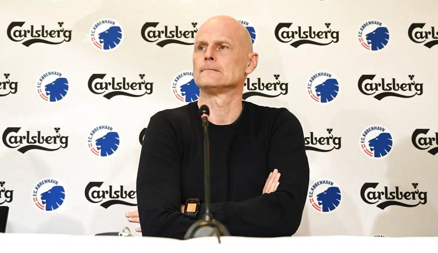 Ståle Solbakken på mandagens pressemøde.
