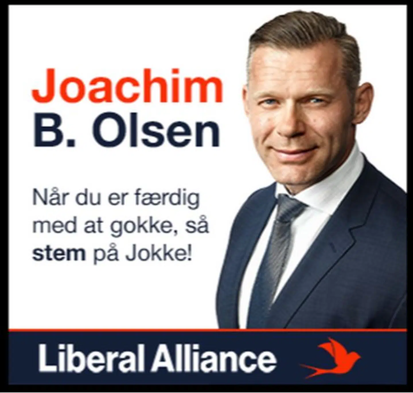 Her ses Joachim B. Olsens politiske annonce på Pornhub.