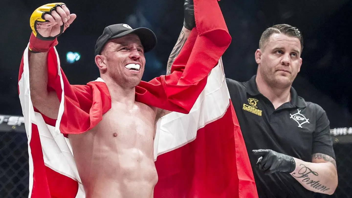 Mark O. Madsen vandt sin seneste kamp ved 'Cage Warriors' i KB Hallen.
