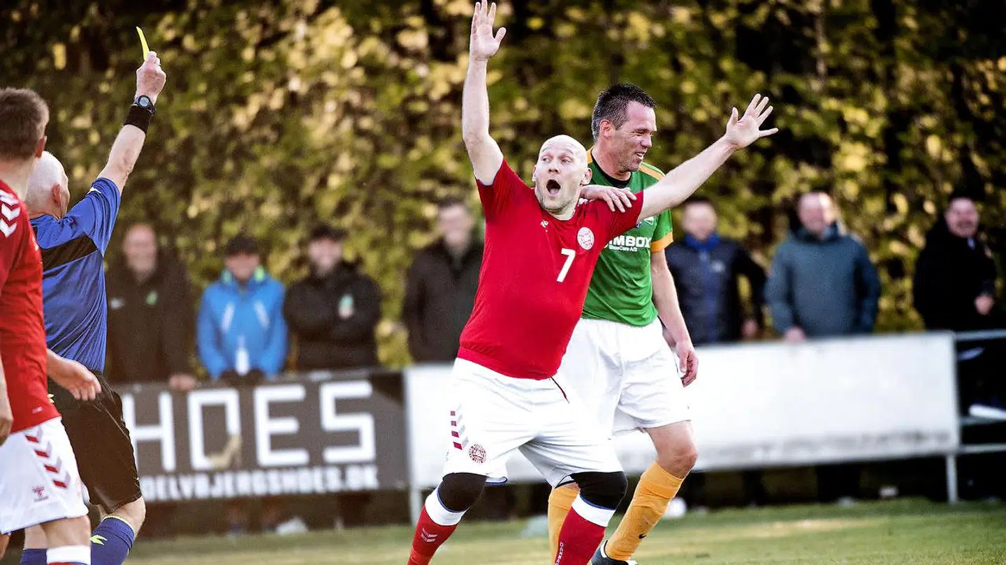 Thomas Gravesen under Old Boys-kampen.