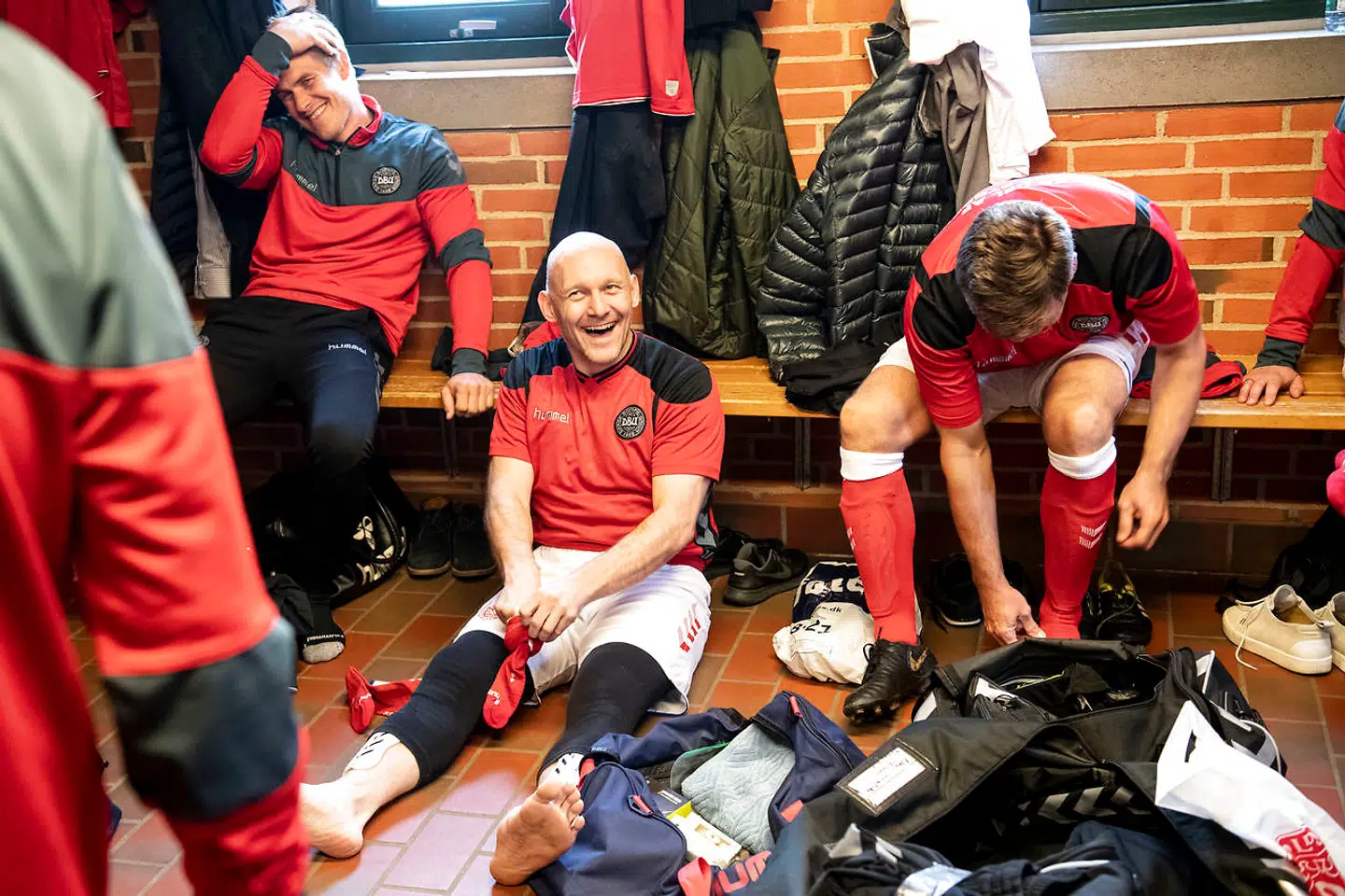 Gravesen var i højt humør fredag aften.