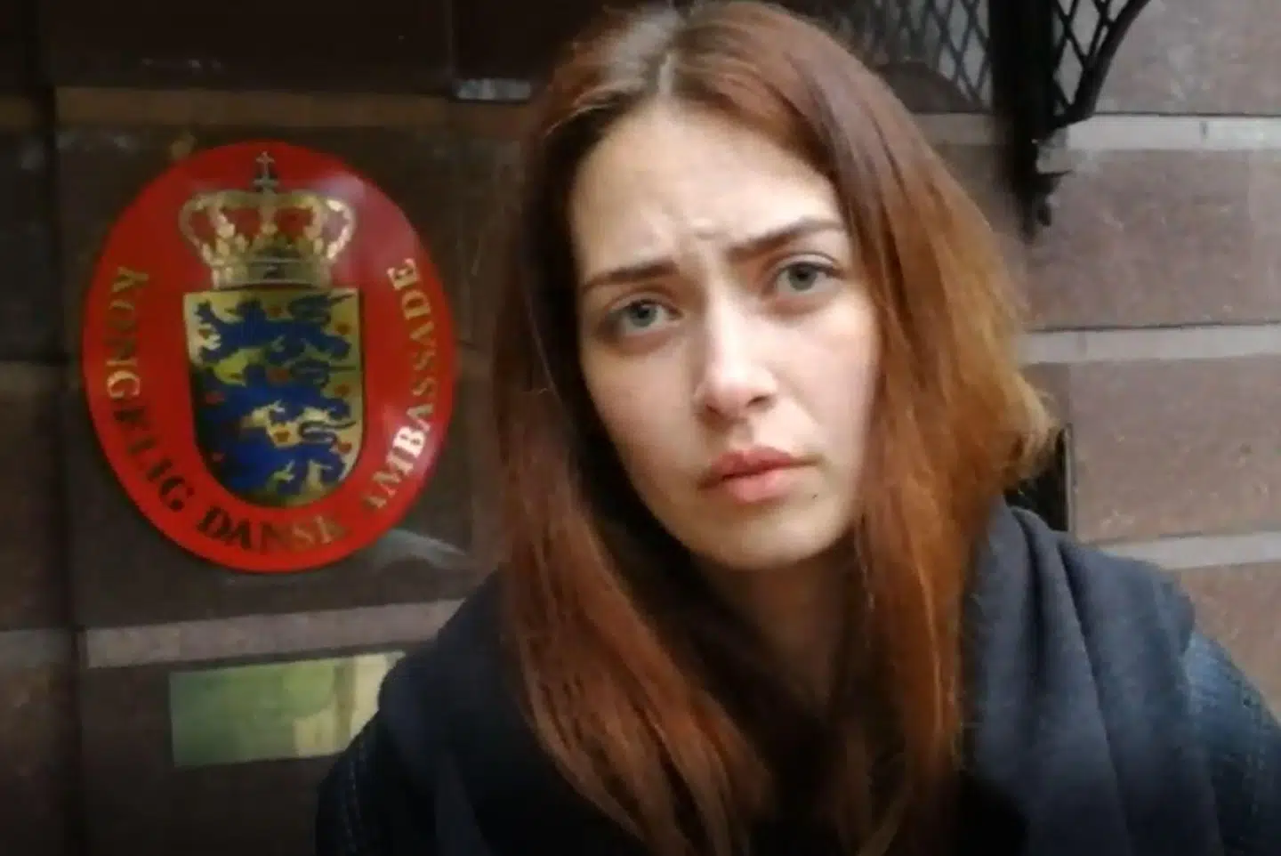 Anastacia har stået foran den danske ambassade i Kiev i otte dage. Hendes to et halvt år gamle søn opholder sig på ambassaden.