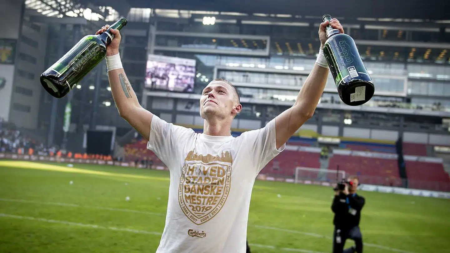 Søndag kunne Viktor Fischer og resten af FC København fejre klubbens 13. danske mesterskab.