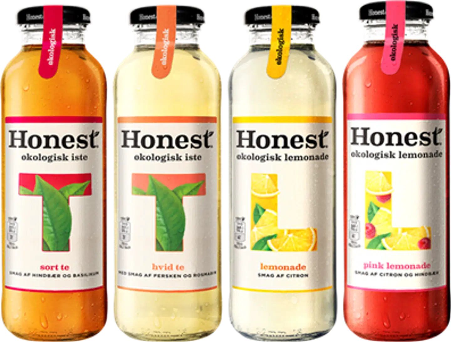 De nye læskedrikke fra Honest, som er et brand udviklet af Coca-Cola.