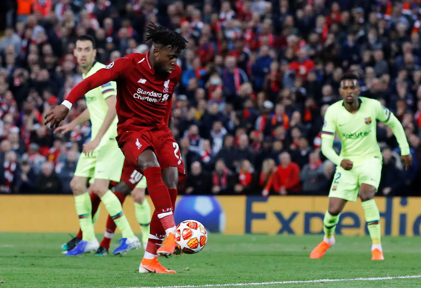 Divock Origi stod på det rette sted og afgjorde tingene for Liverpool.