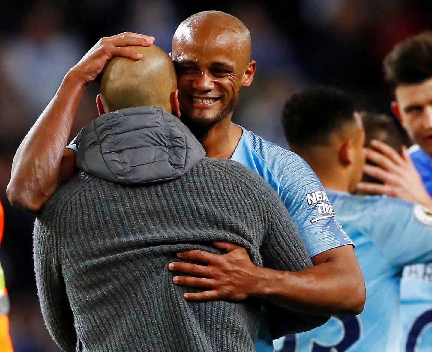 Krammer fra Pep Guardiola.