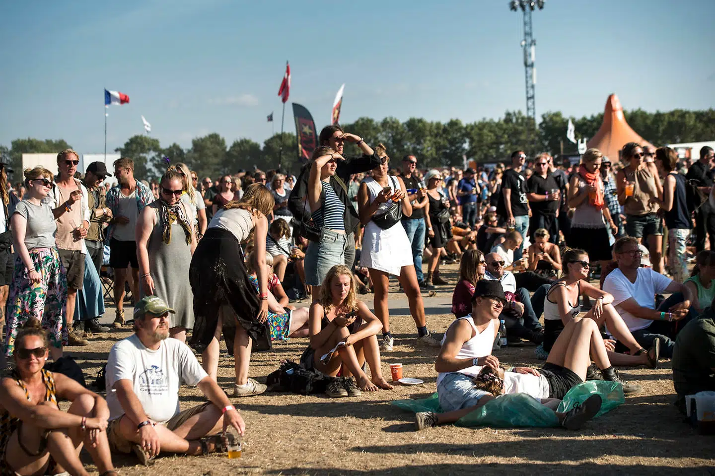 Stemning på Roskilde festival 2018.
