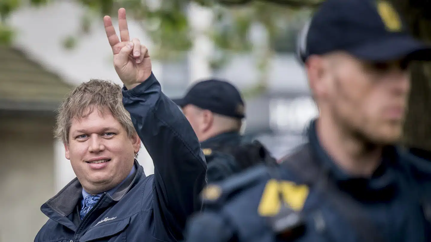 Rasmus Paludan demonstrerede i Fælledparken i København, onsdag den 1. maj 2019.