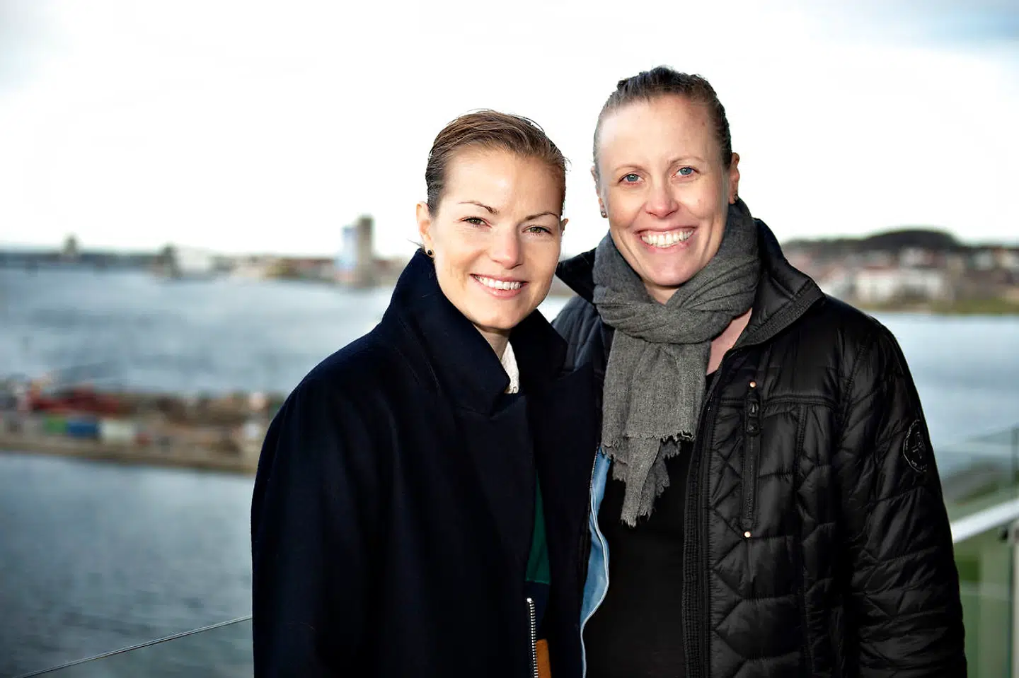 Christinna Pedersen og Kamilla Rytter Juhl, vinder af All England 2018 i damedouble, i deres nye lejlighed i Aalborg.