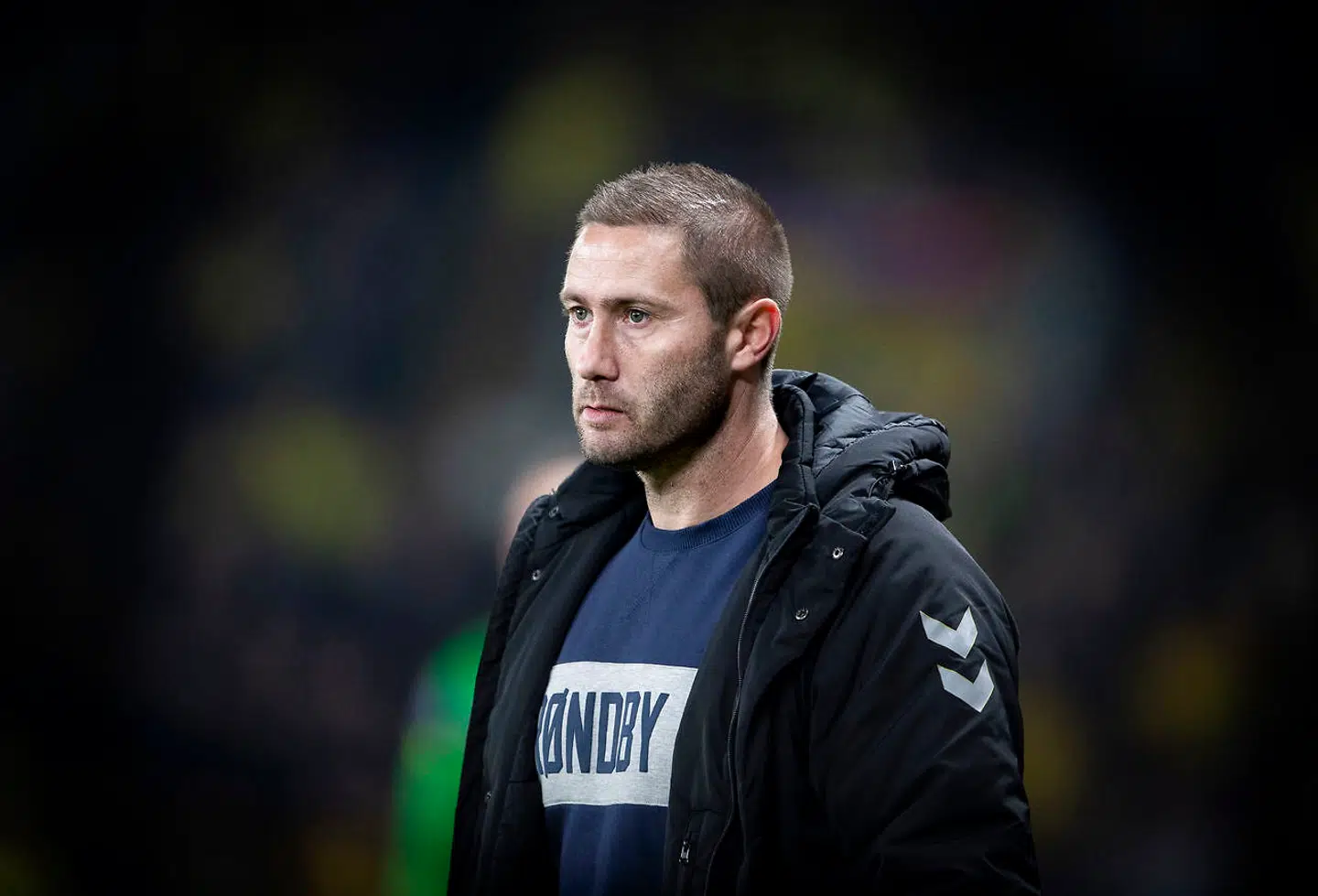 Brøndbys cheftræner, Martin Retov, under superligakampen mellem Brøndby IF og OB på Brøndby Stadion, fredag den 29. marts 2019.