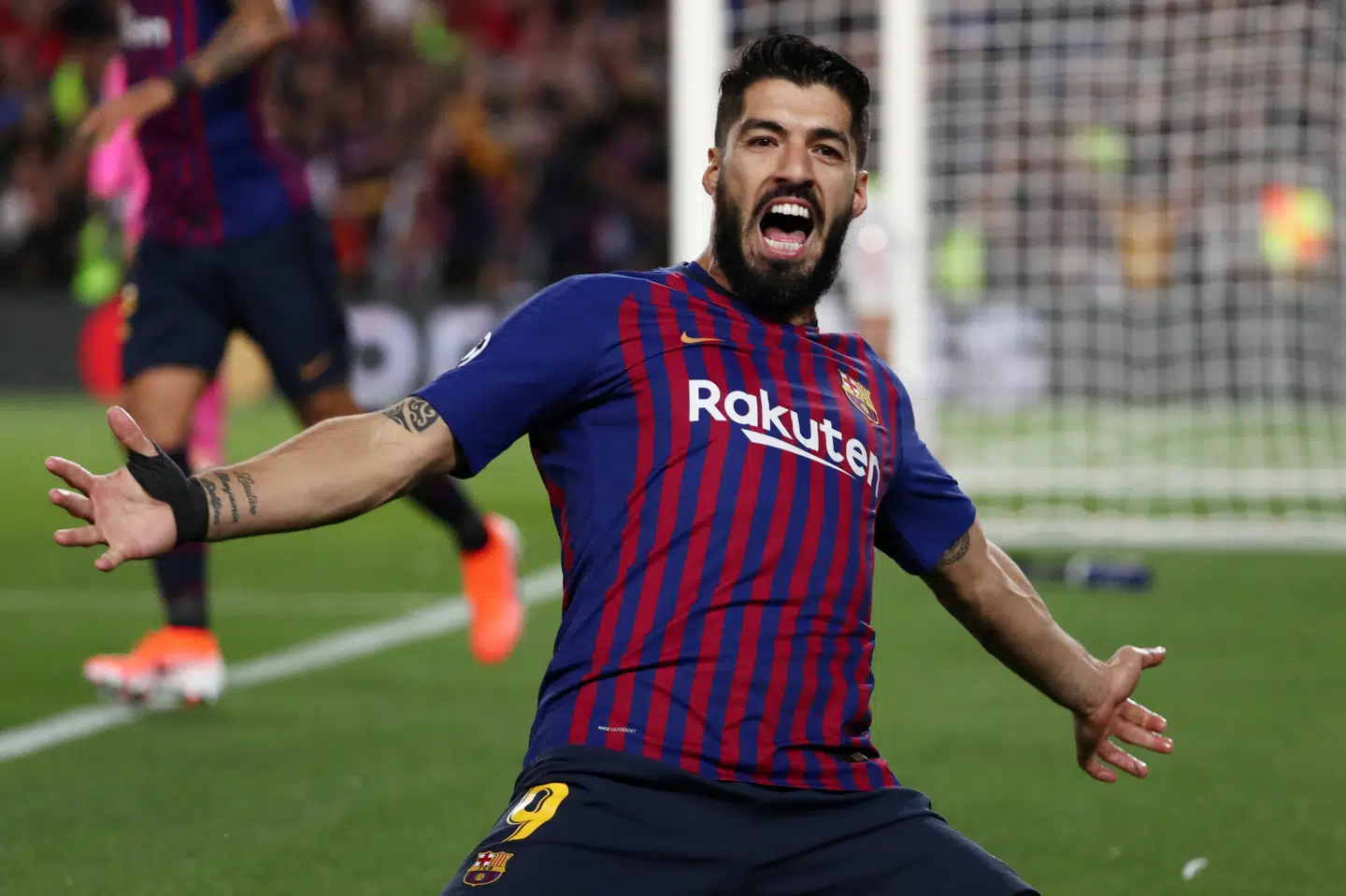 Luis Suárez åbnede scoringen for Barcelona, der hentede en klar sejr over hans tidligere klub Liverpool. Sergio Perez/Reuters