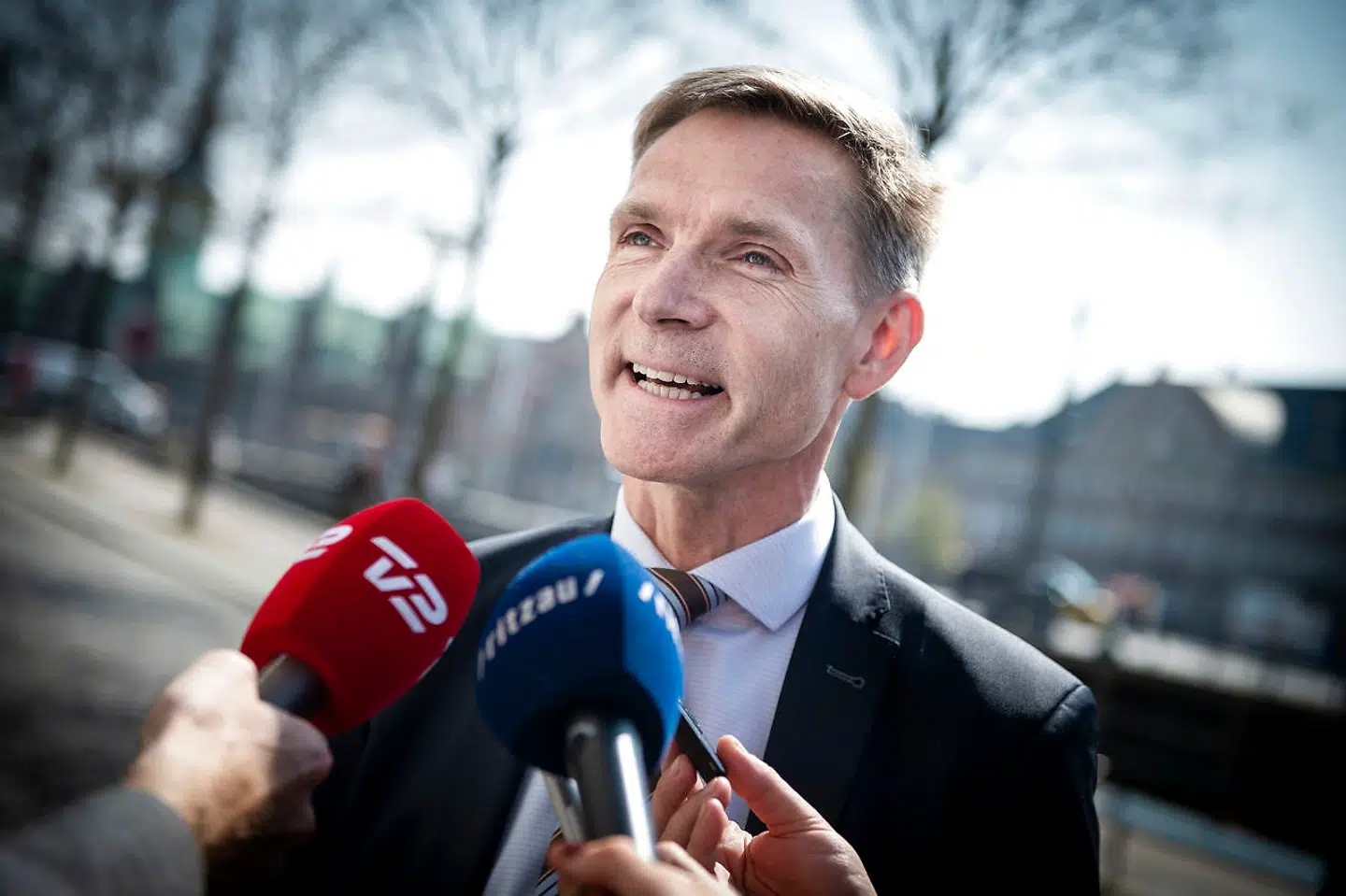DF's formand Kristian Thulesen Dahl. Regeringen, DF og De Radikale forhandler om en forbedret seniorførtidspension i Beskæftigelsesministeriet i København, torsdag den 25. april 2019. (Foto: Liselotte Sabroe/Scanpix 2019)