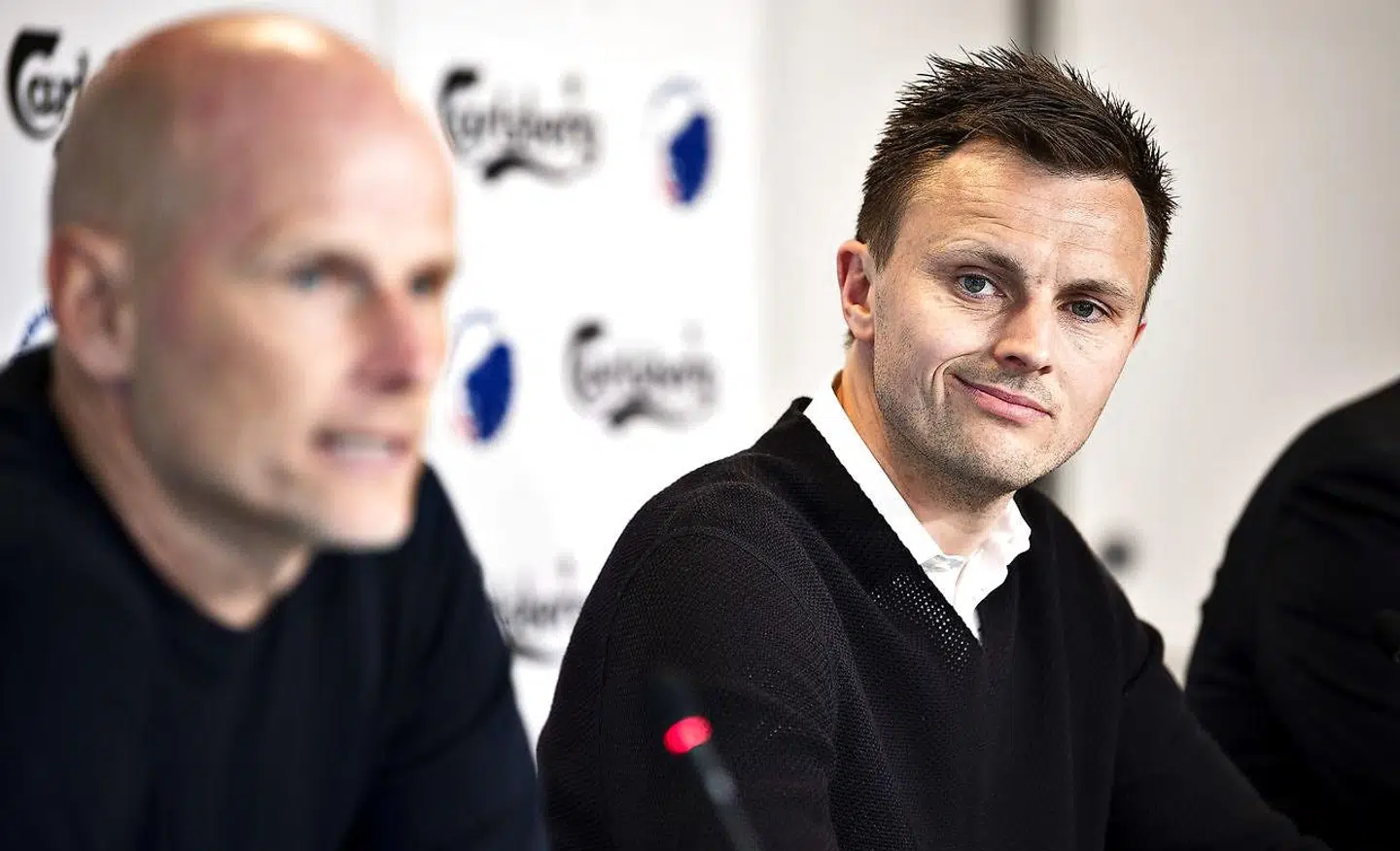 På mandagens pressemøde i Parken var FCK-træner Ståle Solbakken også til stede.