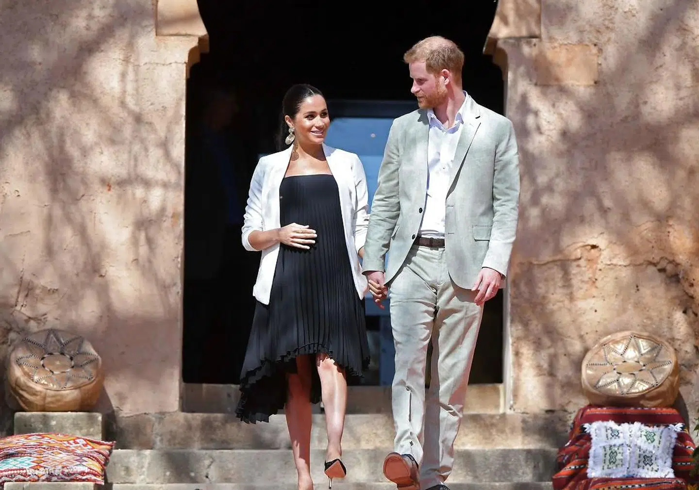 Prins Harry og hertuginde Meghan under et besøg i Marokko.