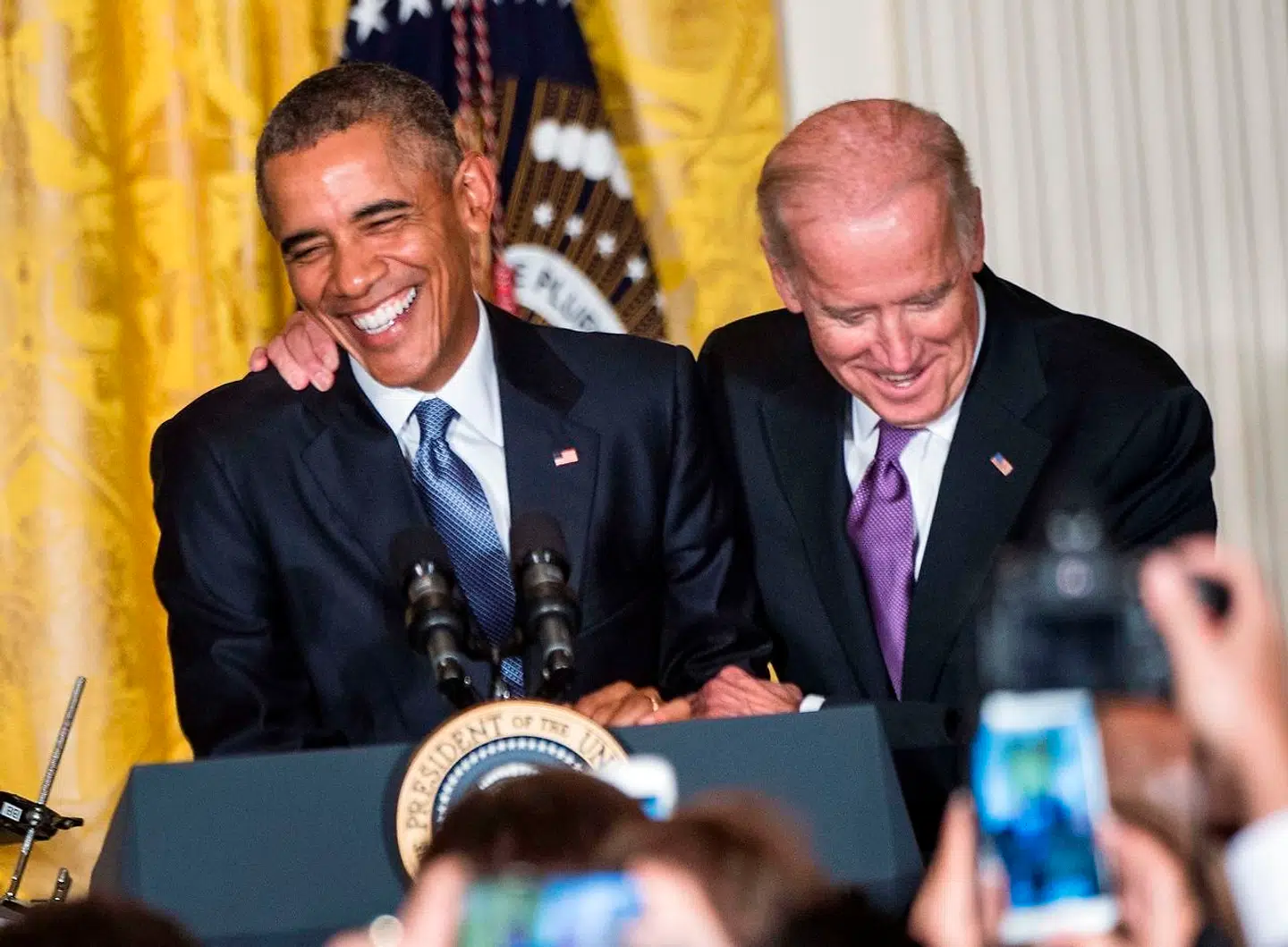 Vicepræsident Joe Biden sammen med præsident Barack Obama.