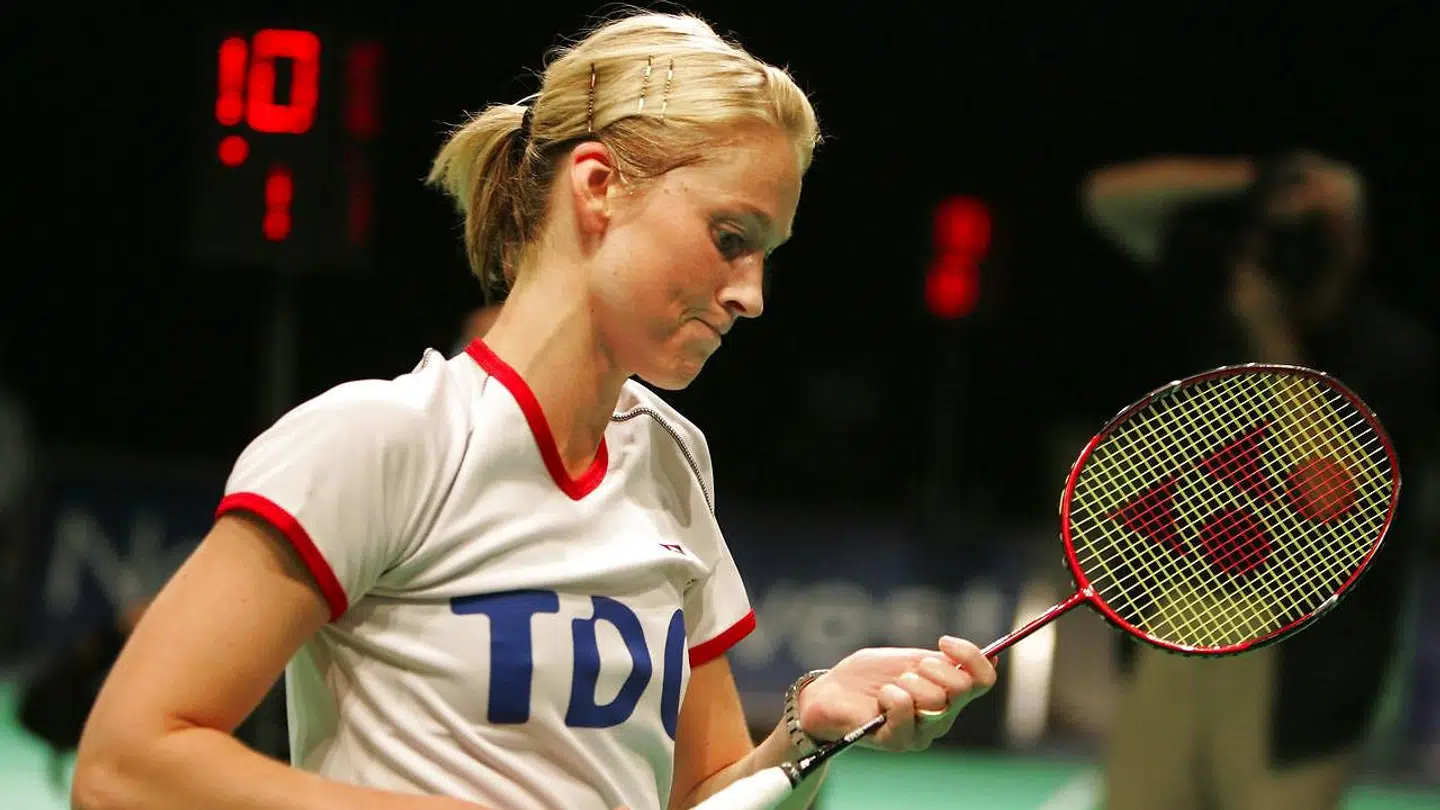 Camilla Martin under sin aktive karriere, som hun stoppede i 2004.