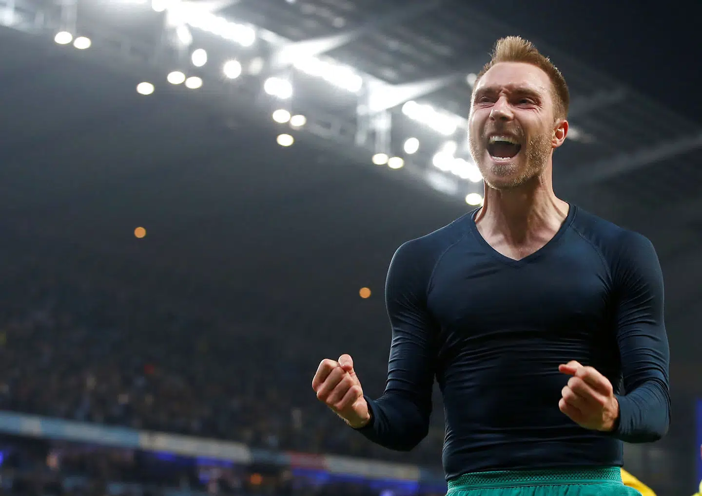 Soccer Football - Champions League Quarter Final Second Leg - Manchester City v Tottenham Hotspur - Etihad Stadium, Manchester, Britain - April 17, 2019 Tottenham's Christian Eriksen celebrates after the match REUTERS/Andrew Yates