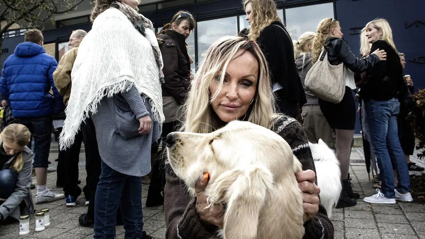 Linse Kessler med sin hund Jytte.