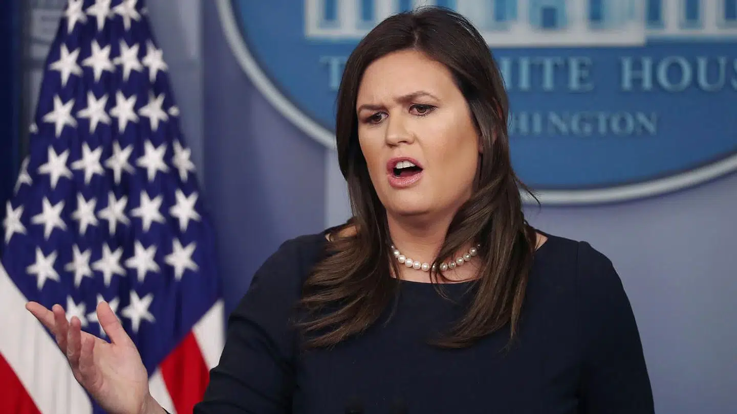 Pressesekretær Sarah Sanders erkender, at hun ikke har talt sandt på et pressemøde for to år siden.