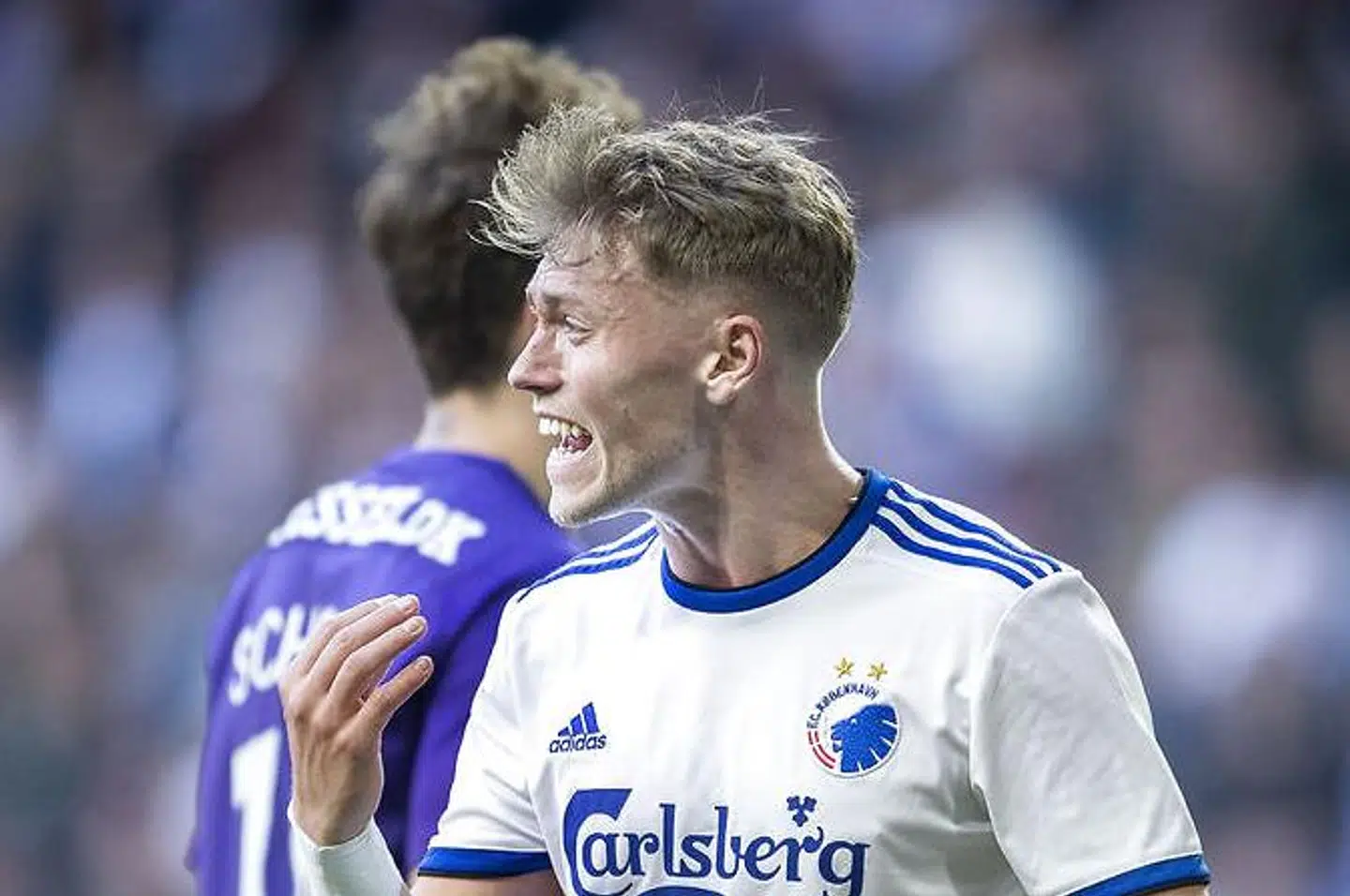 FCKs Viktor Fischer under superligakampen mellem FCK og FC Midtjylland.