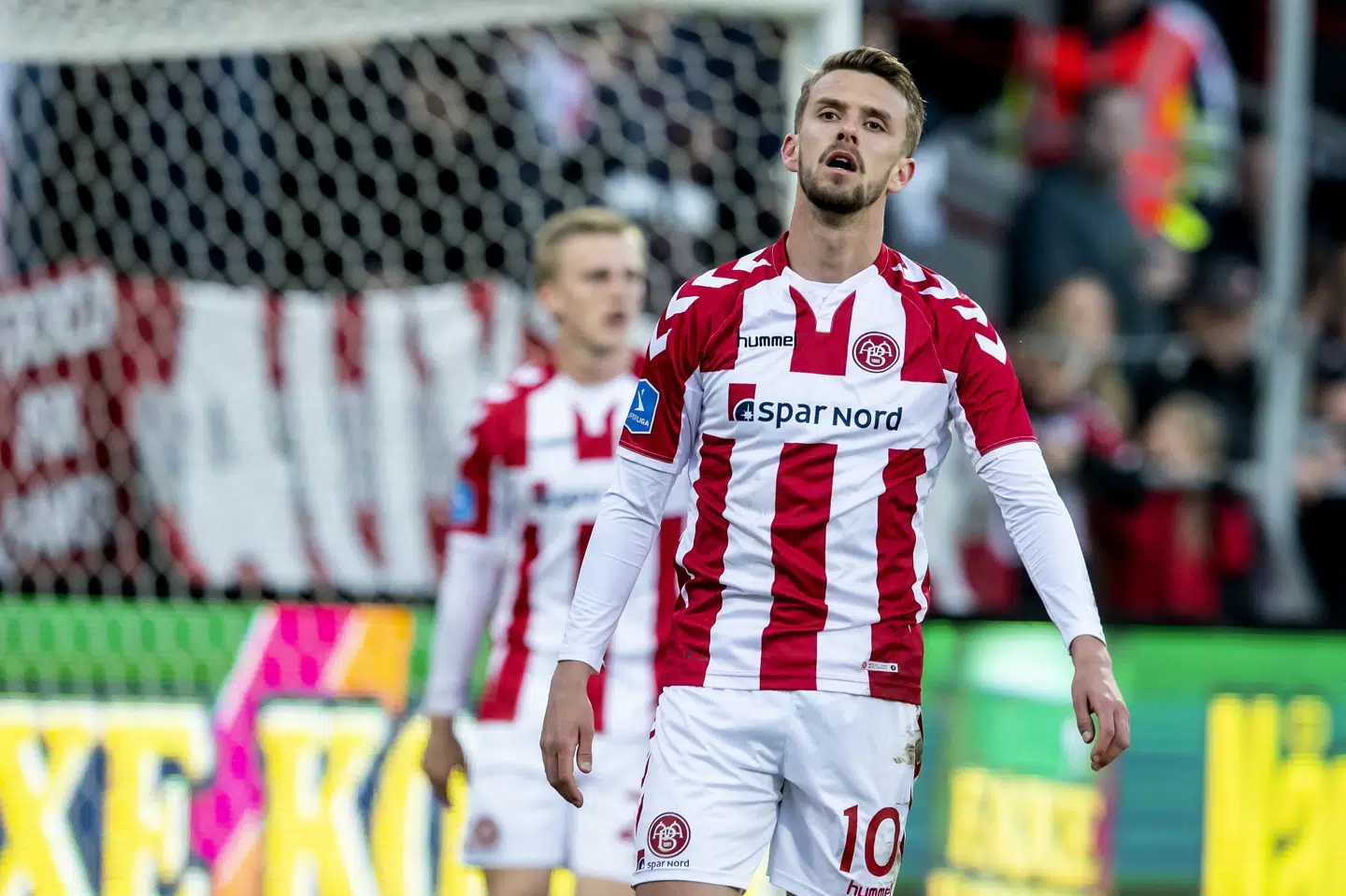 Lucas Andersen og AaB fik hjemme 1-1 mod Vendsyssel FF i Superligaen onsdag. René Schütze/Ritzau Scanpix
