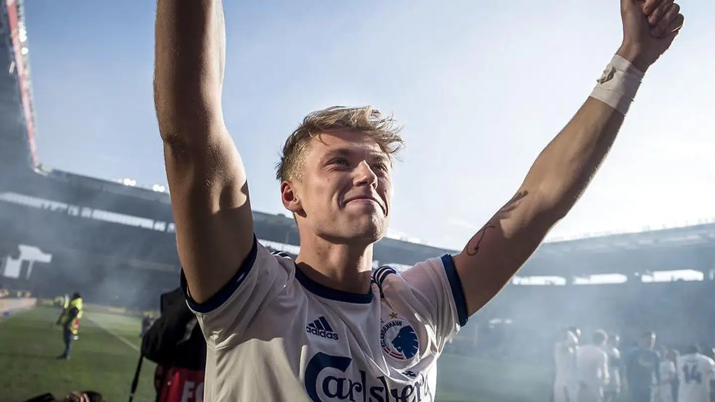 Viktor Fischer i kampen mod Brøndby søndag.