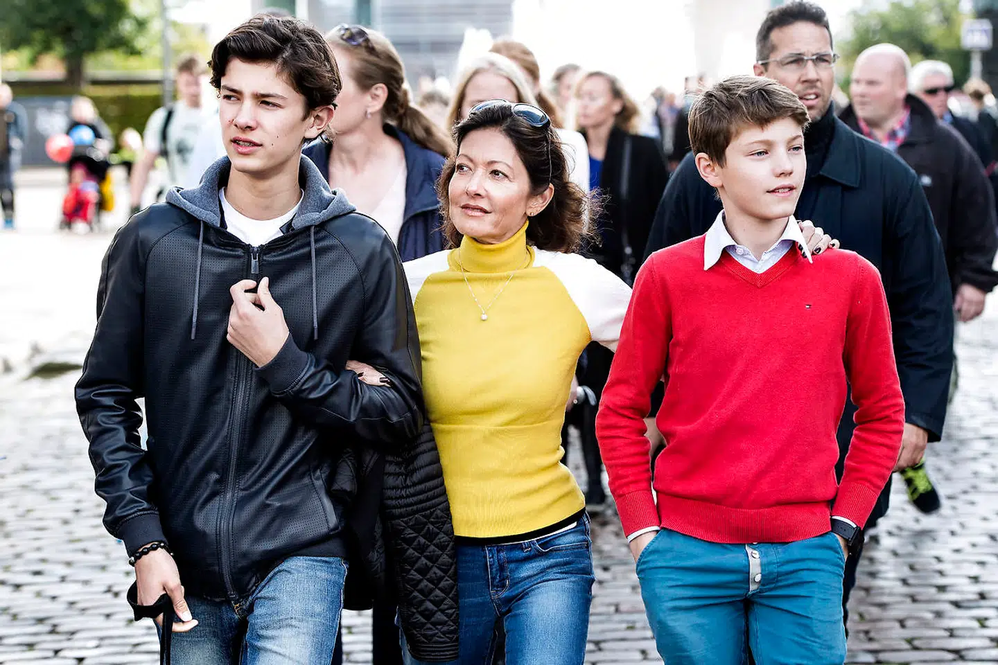 (Arikvfoto) Grevinde Alexandra, Prins Nikolai og Prins Felix i 2015.
