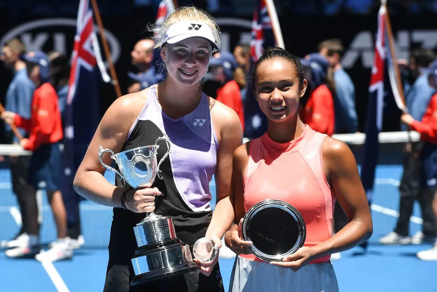 Clara Tauson vandt i januar Australian Open-finalen for juniorer over canadiske Leylah Annie Fernandez.