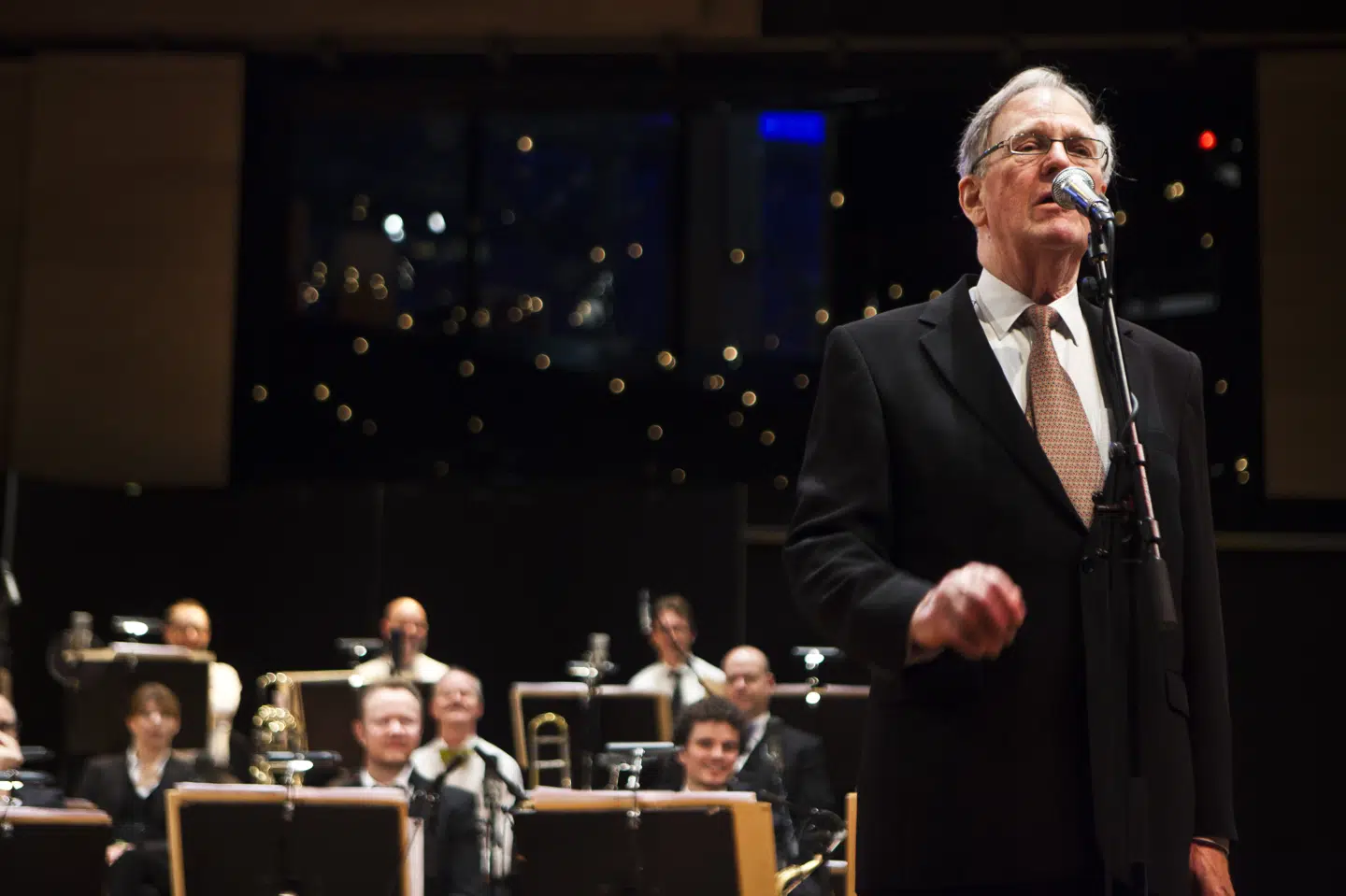 DR Big Bandets allerførste dirigent, Ib Glindemann, er død. Onsdag den 18. januar 2012 modtog Glindemann Leo Mathisen Prisen ved en koncert i Koncerthuset (billedet). Martin Sylvest Andersen/Ritzau Scanpix