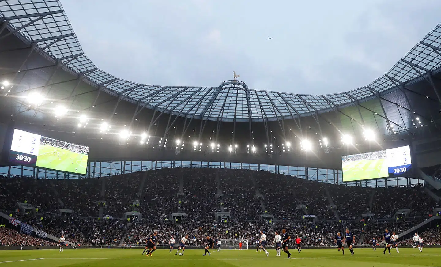 Sådan ser Tottenhams nye stadion ud.