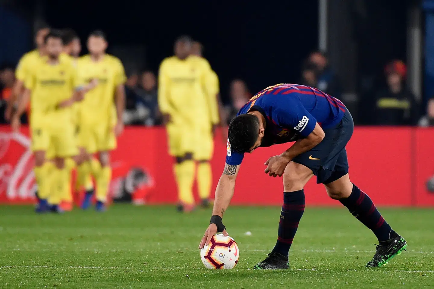Villarreal var bagud 0-2 og foran 4-2, før kampen mod Barcelona endte 4-4. Jose Jordan/Ritzau Scanpix