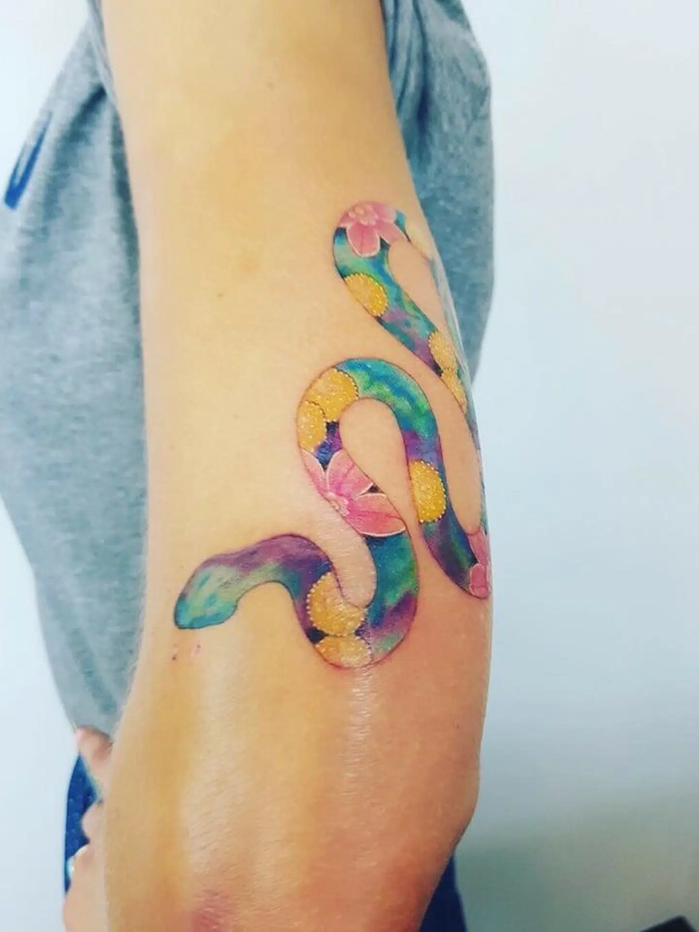 Lene Beiers nye tatovering.