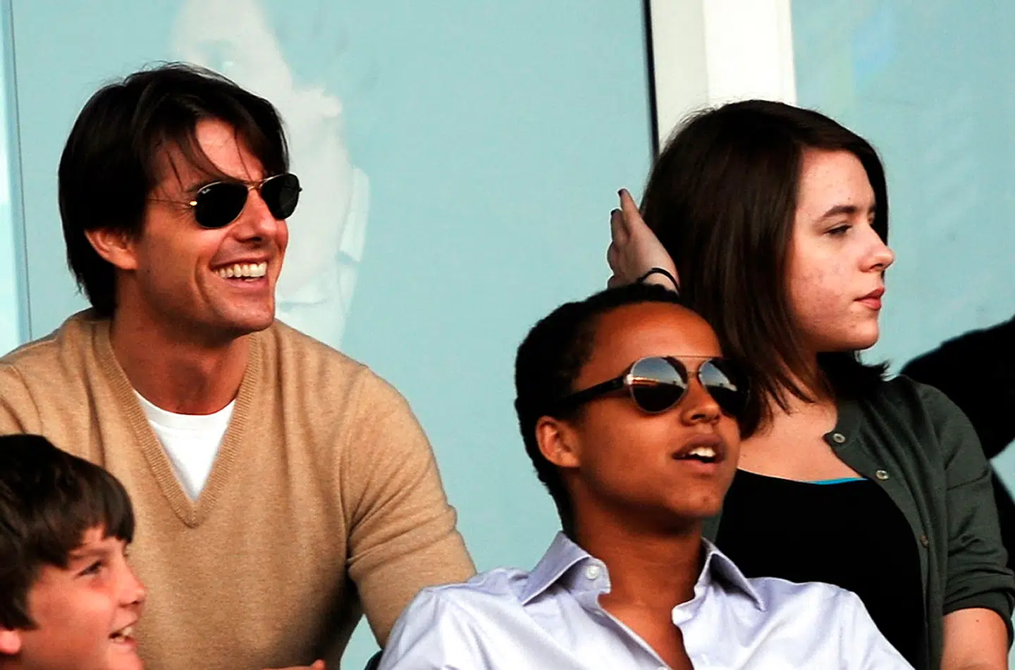 Tom Cruise med børnene Isabella og Connor.