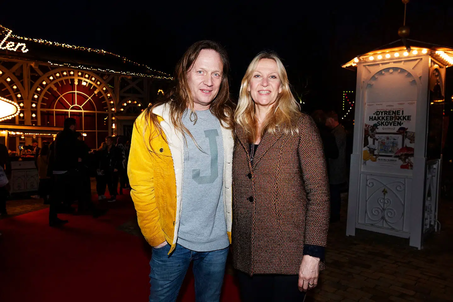 Jesper Binzer og Louise Giese. Rød løber til Rytteriet i Glassalen i Tivoli. Onsdag den 27. marts 2019.