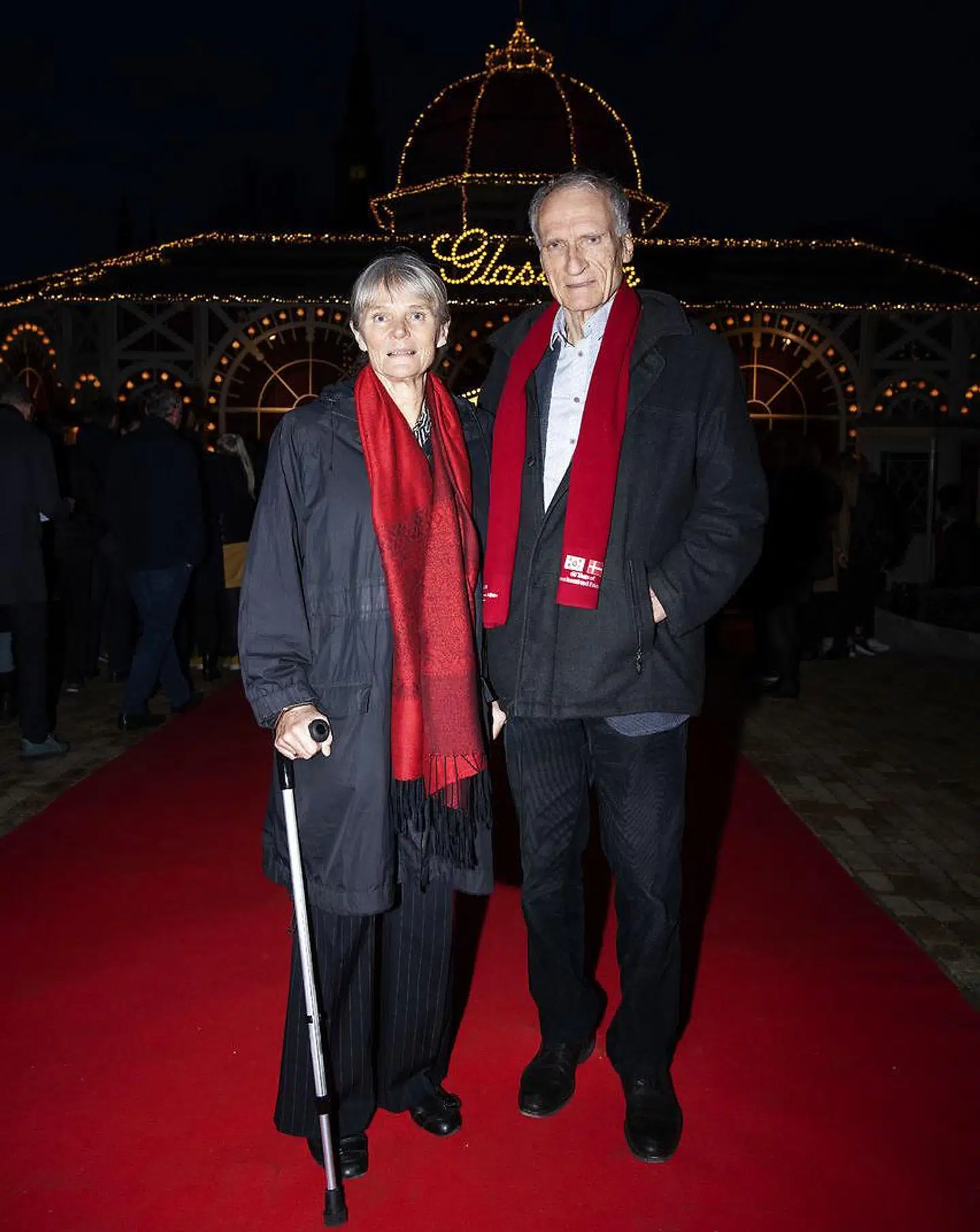 Birgitte og Bertel Haarder. Rød løber til Rytteriet i Glassalen i Tivoli. Onsdag den 27. marts 2019.