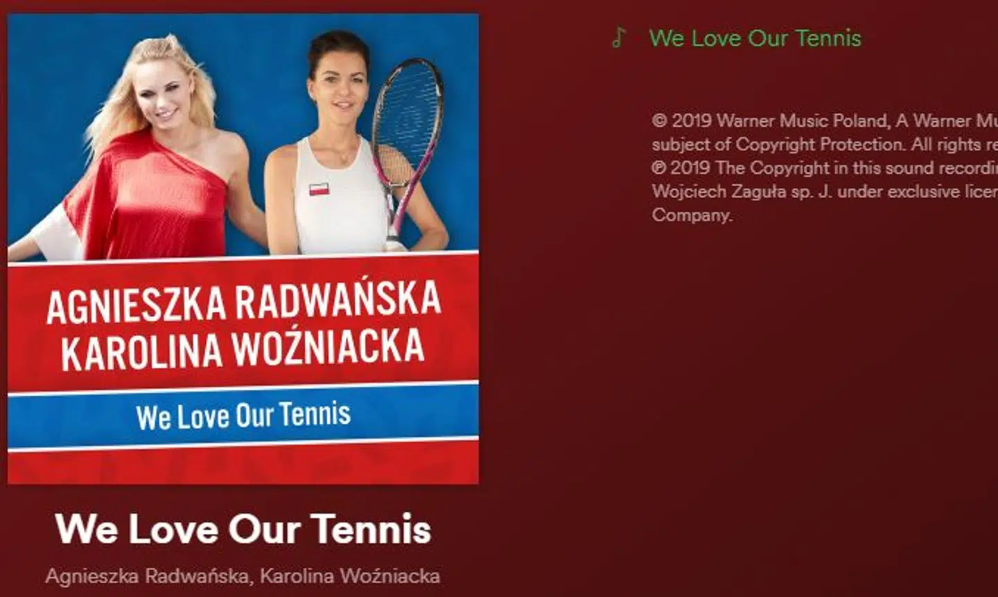 Sangen kan høres på Spotify.