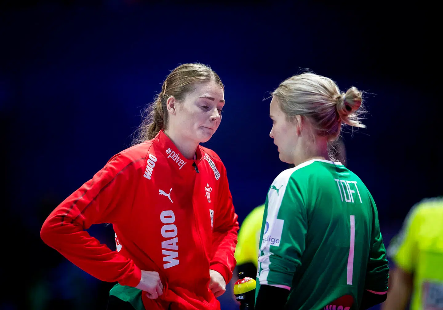 Althea Reinhardt har ved EM 2016, VM 2017 og EM 2019 dannet målvogterpar med Sandra Toft.