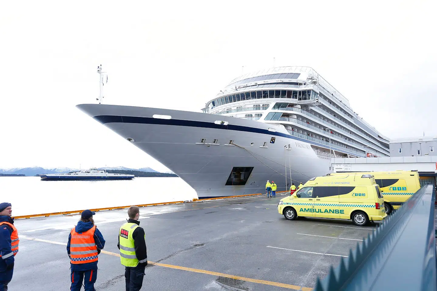 Havnen i Molde søndag 24 marts.