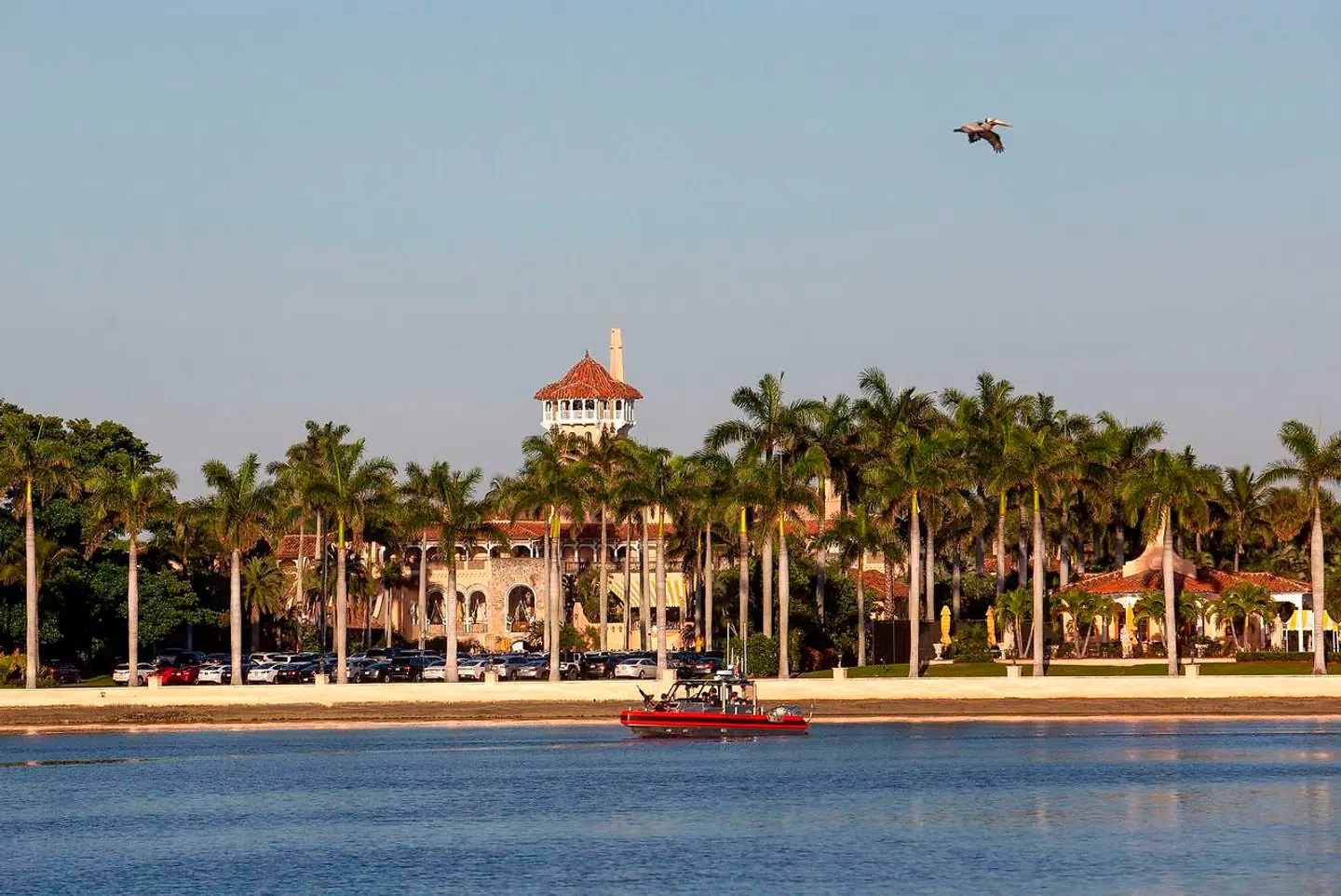 Her (Mar-a-Lago, Florida) tilbragte Donald Trump weekenden sammen med førstedamen Melania og deres 13-årige søn Barron.