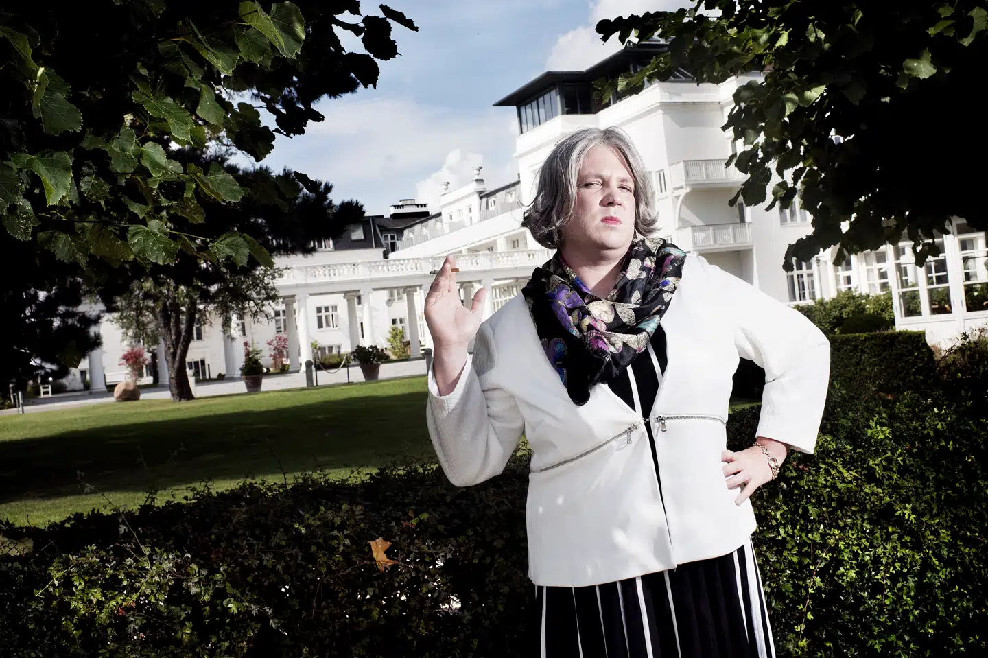 Den fiktive journalist Kirsten Birgit Schiøtz Kretz Hørsholm fremstiller i programmet ifølge programchef Mads Brügger debattøren Amalie Haves hykleri. (Arkivfoto). Linda Kastrup/Ritzau Scanpix