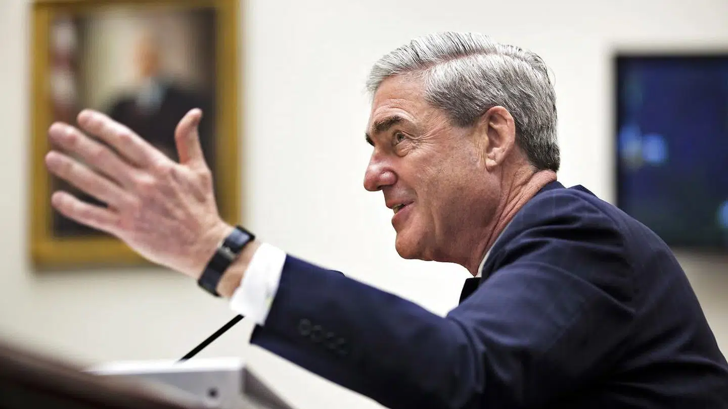 Her ses den særlige anklager Robert Mueller.