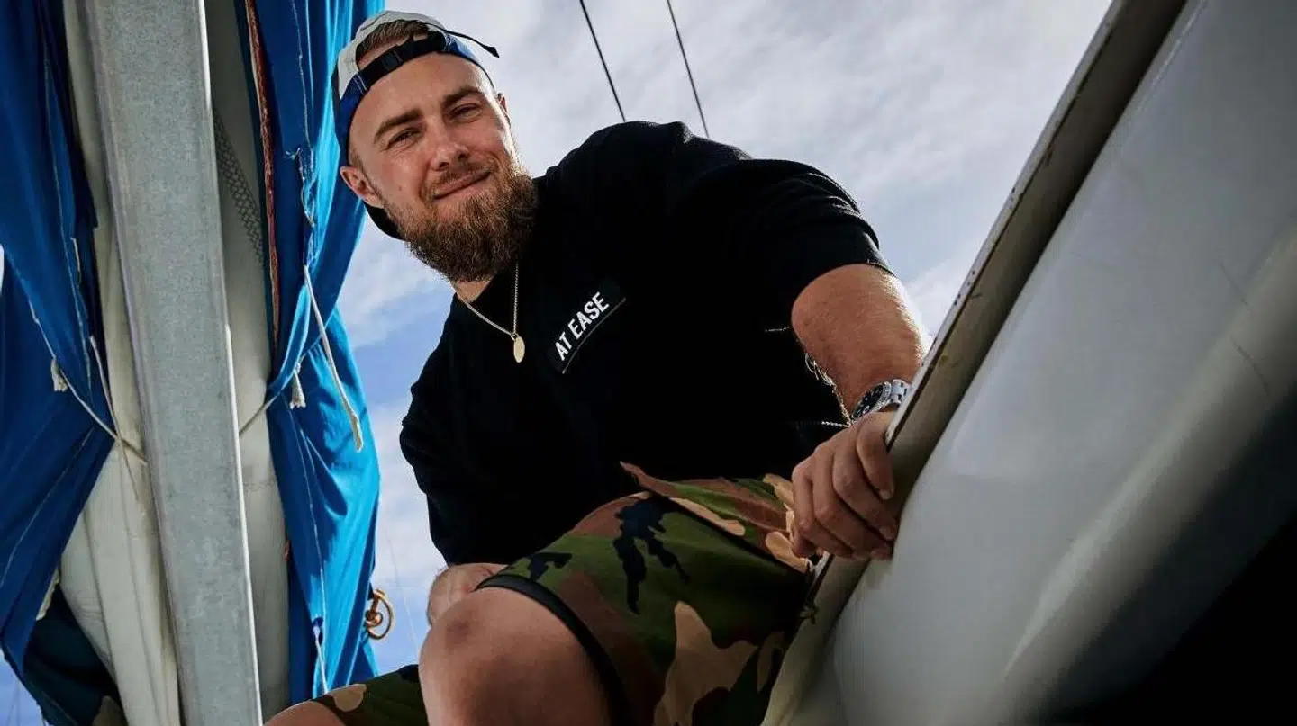 Peter Falktoft om bord på båden Challenger 93.