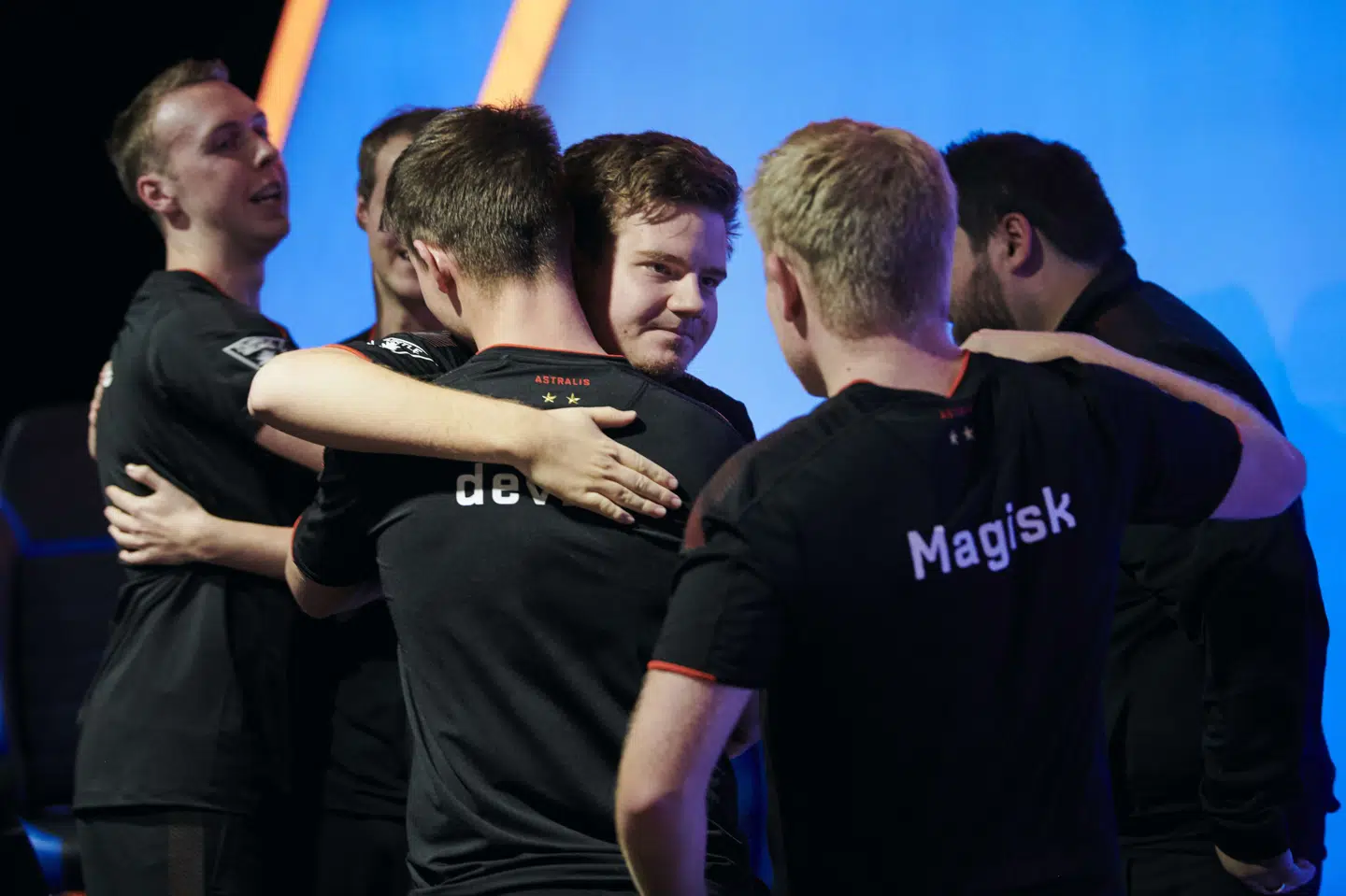 Det danske Counter Strike-hold Astralis vinder finalen i BLAST Pro Series i Brasilien. Cooper Neill/Ritzau Scanpix