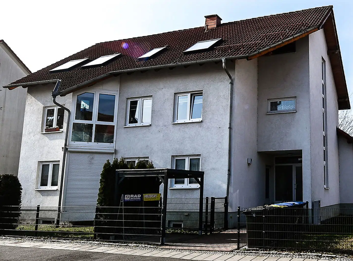 En af de adresser i Erfurt, der er blevet gennemsøgt af tysk politi.
