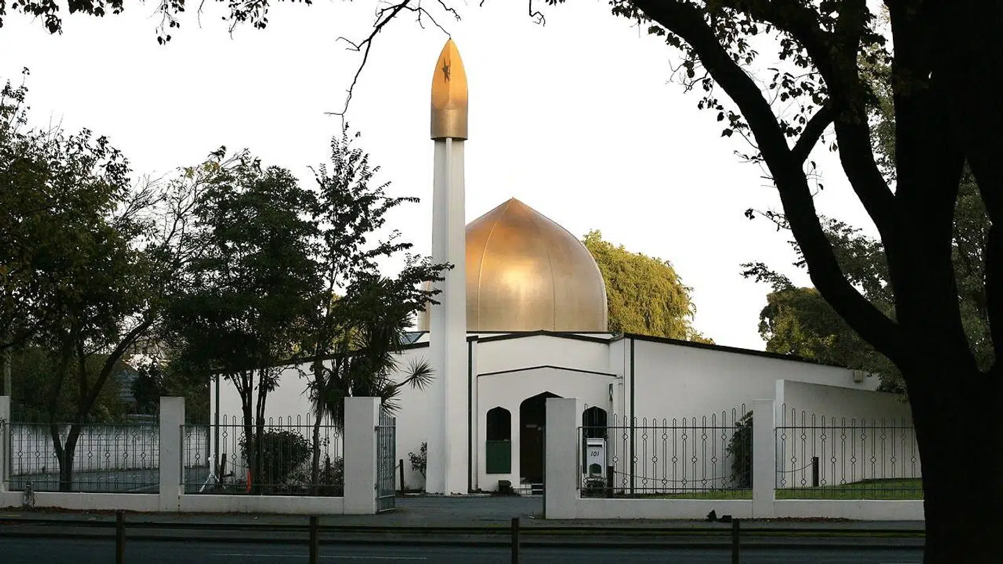 Masjid al Noor-moskéen, hvor terroristen dræbte 41 personer, inden han fortsatte mod en anden fredagsbøn i Linwood-moskéen få kilometer væk.