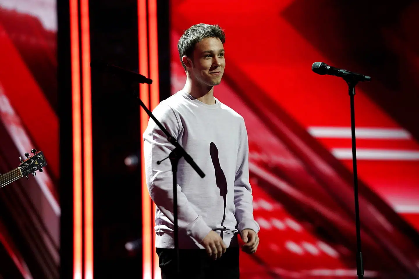 Hugo Helmig. X Factor liveshow 3, fredag den 14. Marts 2019.