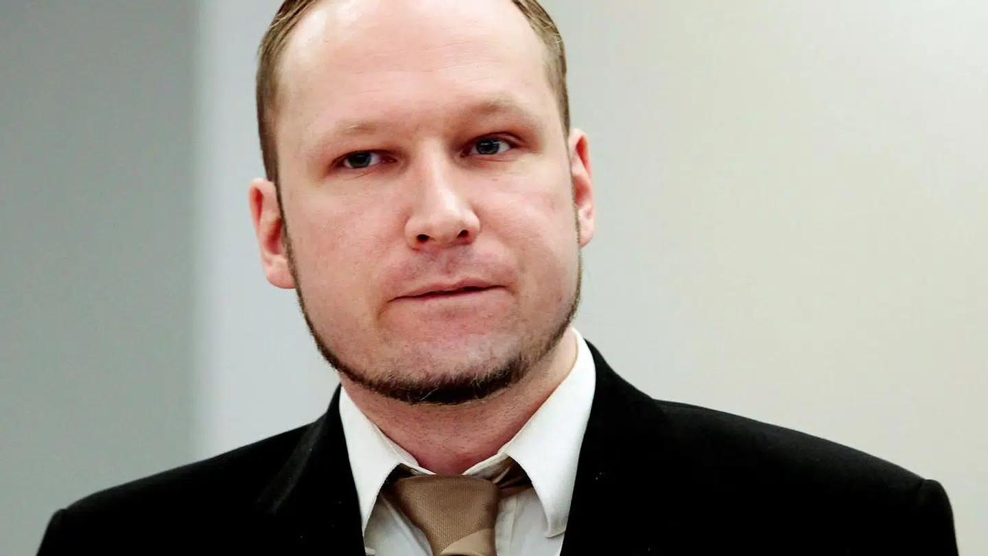 Anders Behring Breivik i retten i Oslo den 17 april 2012.