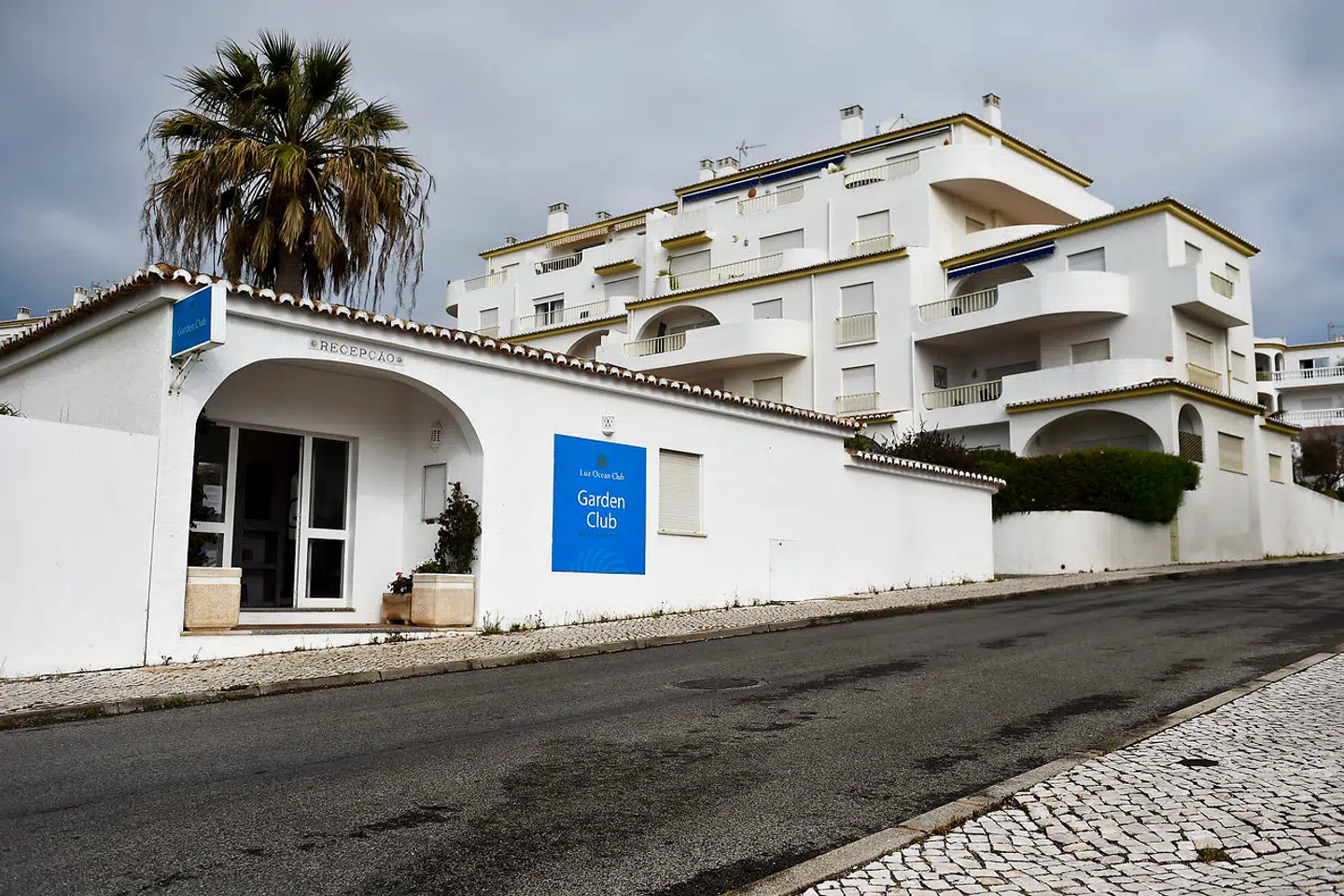 Hotellet Luz Oceans Club - Garden Club i Praia da Luz på den portugisiske Algarve-kyst, hvor Madeleine McCann blev bortført.